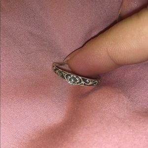 Sterling silver flower ring